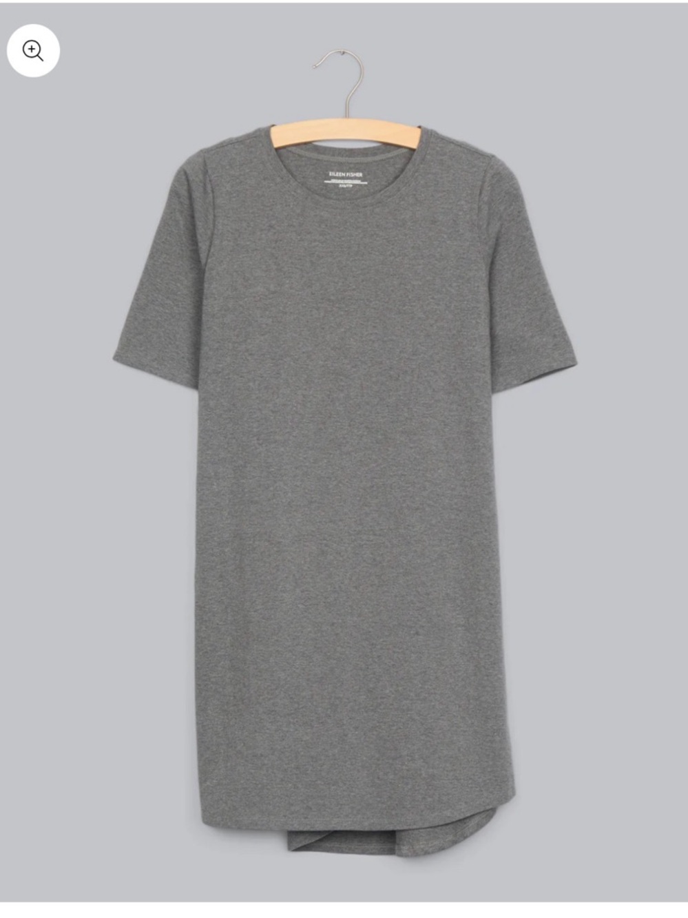 Eileen Fisher Heathered Organic Cotton Stretch Jersey Dress